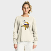 Minnesota Vikings Women's Dove Legacy Long Sleeve T-Shirt Cream - Fanatics