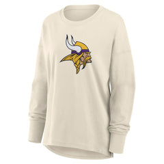 Minnesota Vikings Women's Dove Legacy Long Sleeve T-Shirt Cream - Fanatics