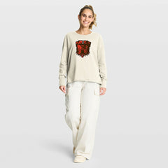 Cleveland Browns Women's Dove Legacy Long Sleeve T-Shirt Cream - Fanatics