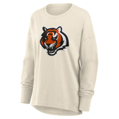 Cincinnati Bengals Women's Dove Legacy Long Sleeve T-Shirt Cream - Fanatics