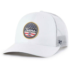 Minnesota Twins '47 Homage Adjustable Trucker Hat Lifestyle