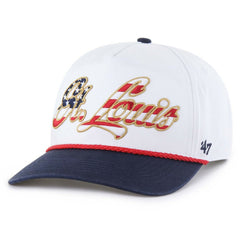 St. Louis Cardinals '47 Patriotic Overhand Hitch Adjustable Hat Lifestyle