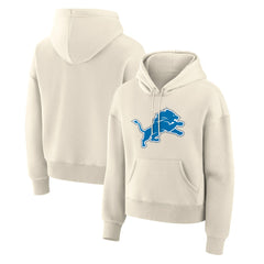 Detroit Lions Women's Dove Legacy Pullover Hoodie Cream - Fanatics