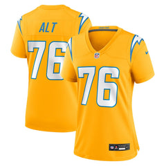 Joe Alt Los Angeles Chargers Women's Alternate Charger Power Game Jersey Gold - Nike