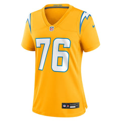 Joe Alt Los Angeles Chargers Women's Alternate Charger Power Game Jersey Gold - Nike