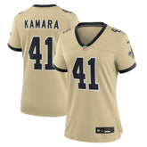 Alvin Kamara New Orleans Saints Women's Gameday Golds Alternate Game Player Jersey Gold - Nike