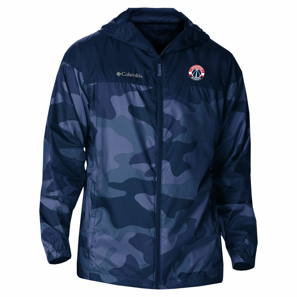 Columbia - Washington Wizards Camo Flash Challenger Windbreaker Full-Zip Jacket - Navy