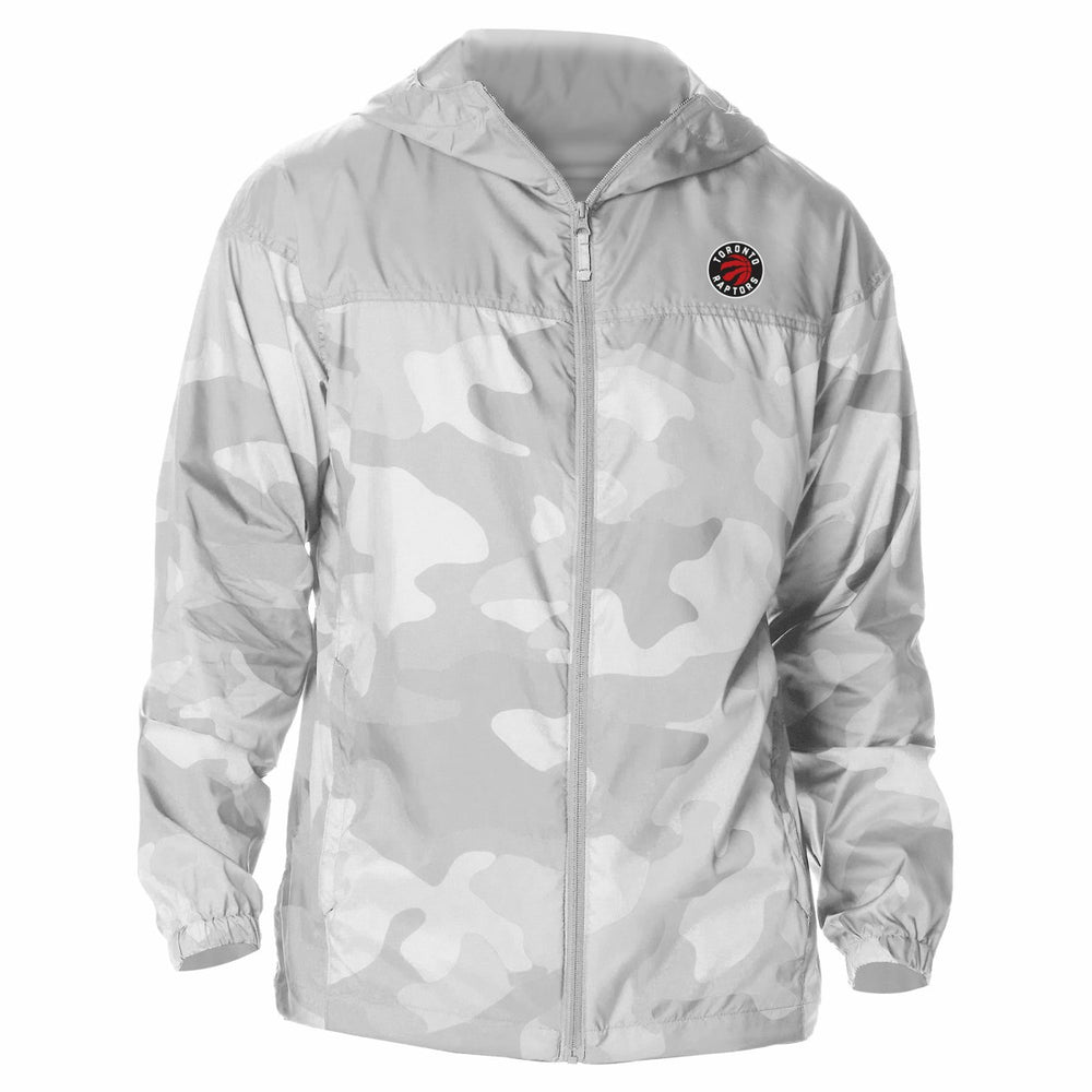 Columbia - Toronto Raptors Camo Flash Challenger Windbreaker Full-Zip Jacket - Gray