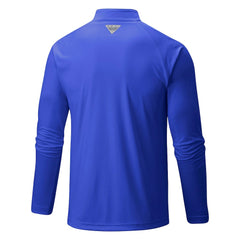 Columbia - Golden State Warriors Terminal Tackle Raglan Omni-Shade Quarter-Zip Jacket - Royal