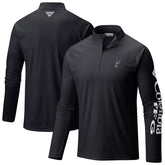 Columbia - San Antonio Spurs Terminal Tackle Raglan Omni-Shade Quarter-Zip Jacket - Black