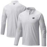 Columbia - Brooklyn Nets Terminal Tackle Raglan Omni-Shade Quarter-Zip Jacket - White