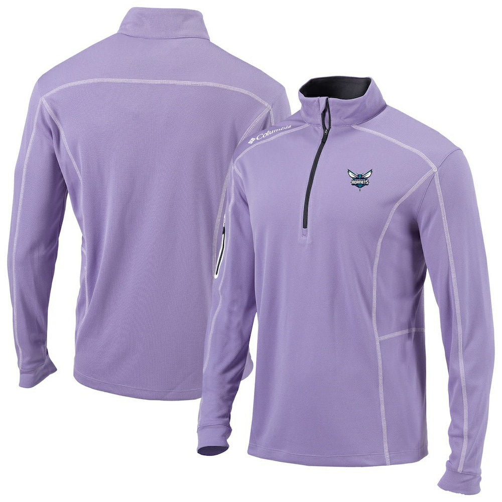Columbia - Charlotte Hornets Omni-Wick Shotgun Quarter-Zip Pullover - Lavender