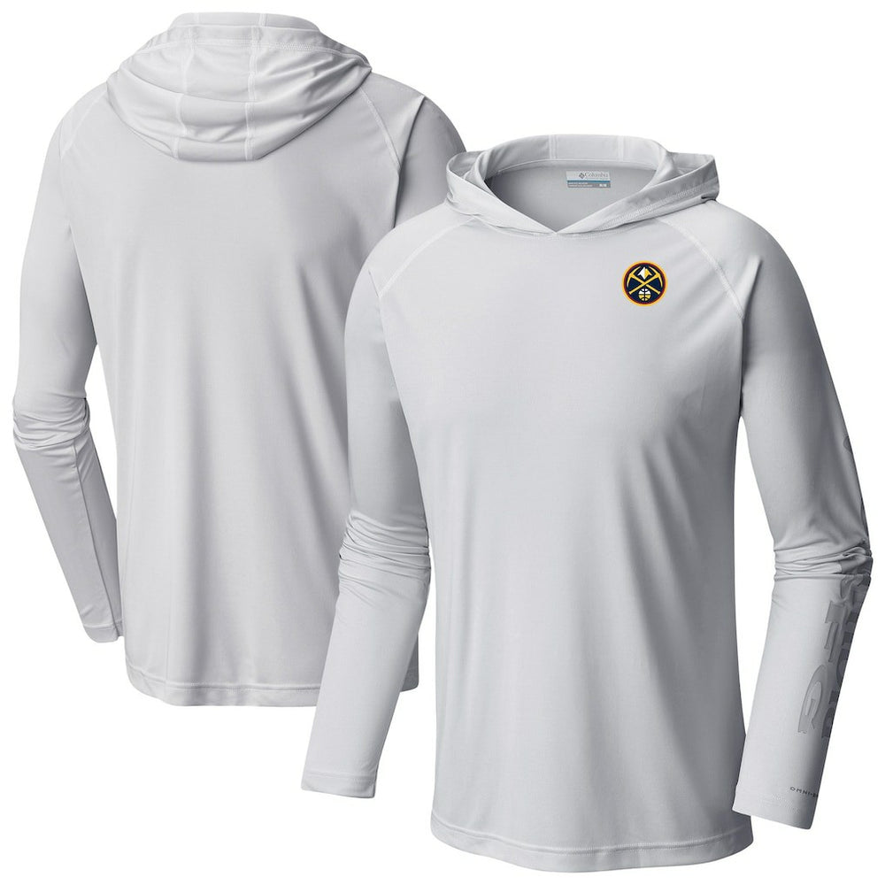 Columbia - Denver Nuggets Terminal Tackle Long Sleeve Hoodie T-Shirt - White