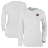Columbia - Detroit Pistons Women's Omni-Wick Shotgun Pullover Top - White
