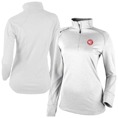 Columbia - Atlanta Hawks Women's Omni-Wick Shotgun 2.0 Quarter-Zip Pullover Top - White
