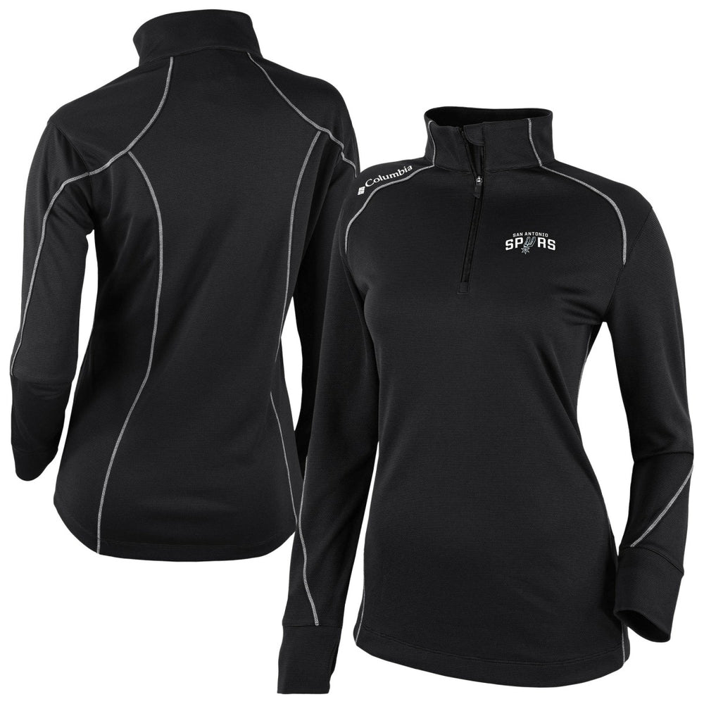 Columbia - San Antonio Spurs Women's Omni-Wick Shotgun 2.0 Quarter-Zip Pullover Top - Black