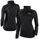 Columbia - San Antonio Spurs Women's Omni-Wick Shotgun 2.0 Quarter-Zip Pullover Top - Black