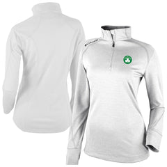 Columbia - Boston Celtics Women's Omni-Wick Shotgun 2.0 Quarter-Zip Pullover Top - White
