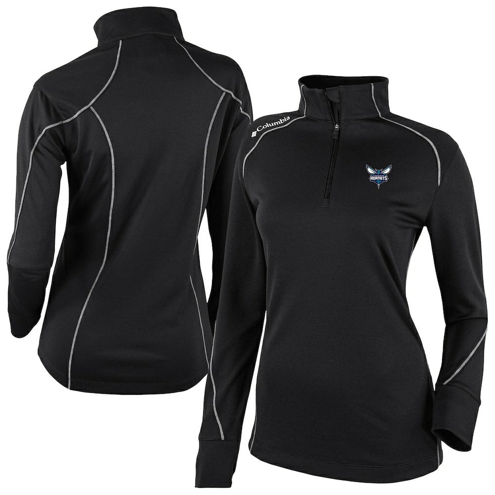 Columbia - Charlotte Hornets Women's Omni-Wick Shotgun 2.0 Quarter-Zip Pullover Top - Black