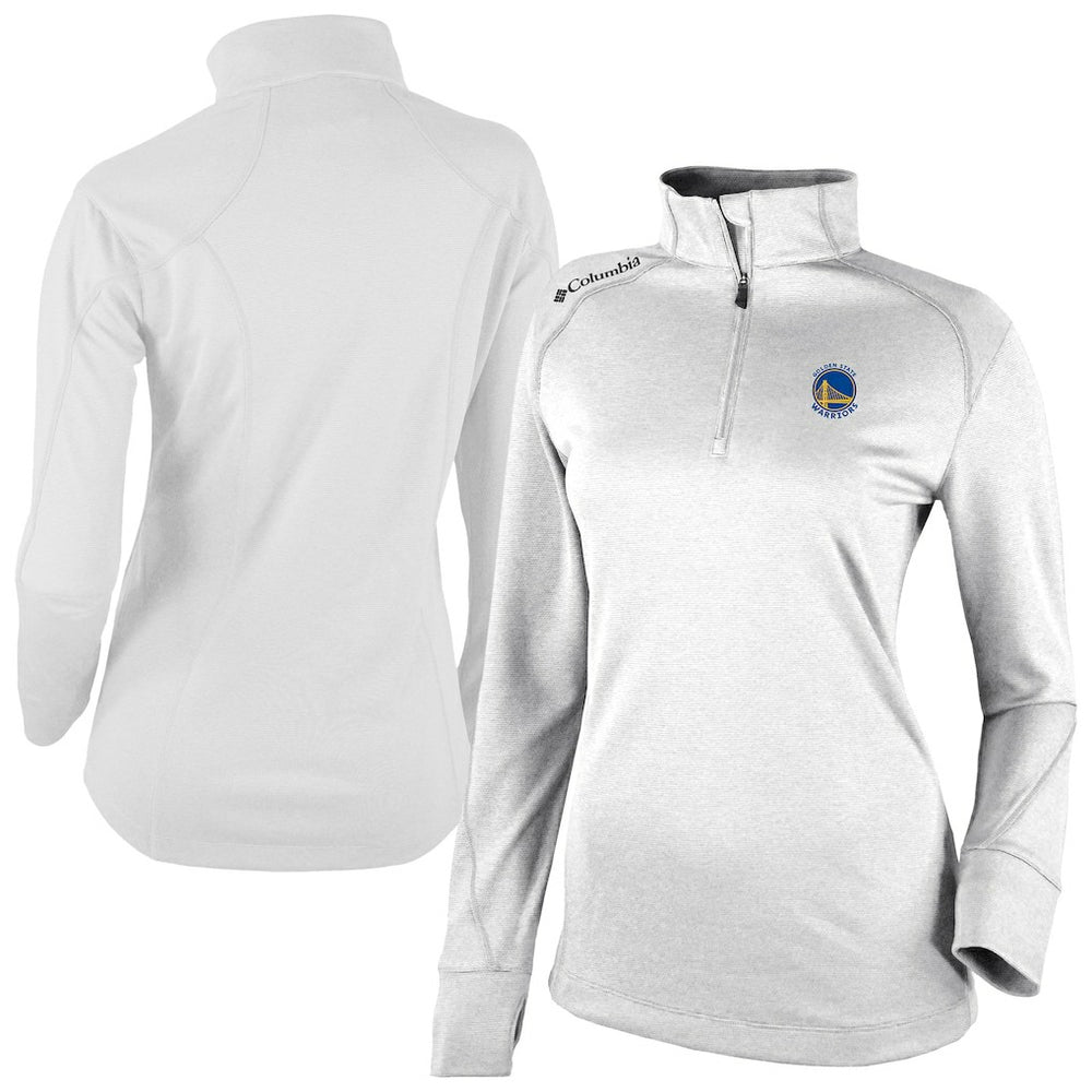 Columbia - Golden State Warriors Women's Omni-Wick Shotgun 2.0 Quarter-Zip Pullover Top - White