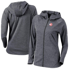 Columbia - Atlanta Hawks Women's Omni-Wick Half Shot Full-Zip Hooded Jacket - Black