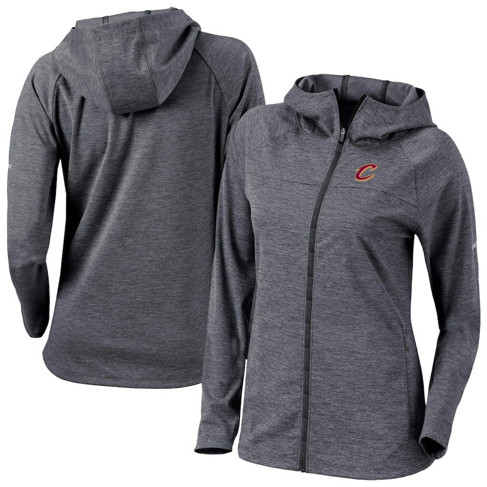 Columbia - Cleveland Cavaliers Women's Omni-Wick Half Shot Full-Zip Hooded Jacket - Black