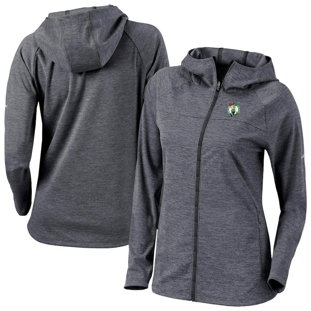 Columbia - Boston Celtics Women's Omni-Wick Half Shot Full-Zip Hooded Jacket - Black