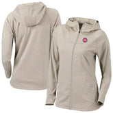 Columbia - Detroit Pistons Women's Omni-Wick Half Shot Full-Zip Hooded Jacket - Tan
