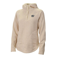 Columbia - Brooklyn Nets Women's Sweater Weather Quarter-Snap Hoodie - White