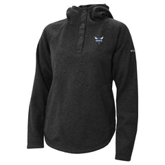 Columbia - Charlotte Hornets Women's Sweater Weather Quarter-Snap Hoodie - Black
