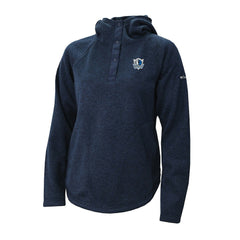 Columbia - Dallas Mavericks Women's Sweater Weather Quarter-Snap Hoodie - Navy