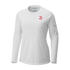 Columbia - Atlanta Hawks Women's Tidal Tee II Long Sleeve T-Shirt - White