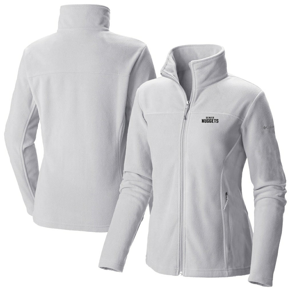 Columbia - Denver Nuggets Women's Give & Go II Fleece Full-Zip Jacket - White