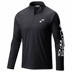 Columbia - Utah Jazz PFG Terminal Tackle Quarter-Zip Top - Black