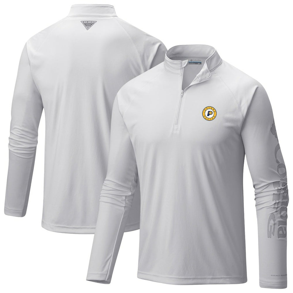 Columbia - Indiana Pacers PFG Terminal Tackle Quarter-Zip Top - White