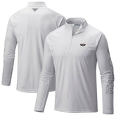 Columbia - New Orleans Pelicans PFG Terminal Tackle Quarter-Zip Top - White