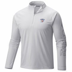 Columbia - Oklahoma City Thunder PFG Terminal Tackle Quarter-Zip Top - White