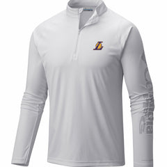 Columbia - Los Angeles Lakers PFG Terminal Tackle Quarter-Zip Top - White