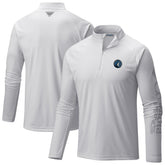 Columbia - Minnesota Timberwolves PFG Terminal Tackle Quarter-Zip Top - White