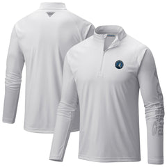 Columbia - Minnesota Timberwolves PFG Terminal Tackle Quarter-Zip Top - White
