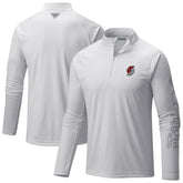Columbia - Portland Trail Blazers PFG Terminal Tackle Quarter-Zip Top - White