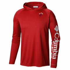 Columbia - Miami Heat PFG Super Terminal Tackle Hoodie - Red
