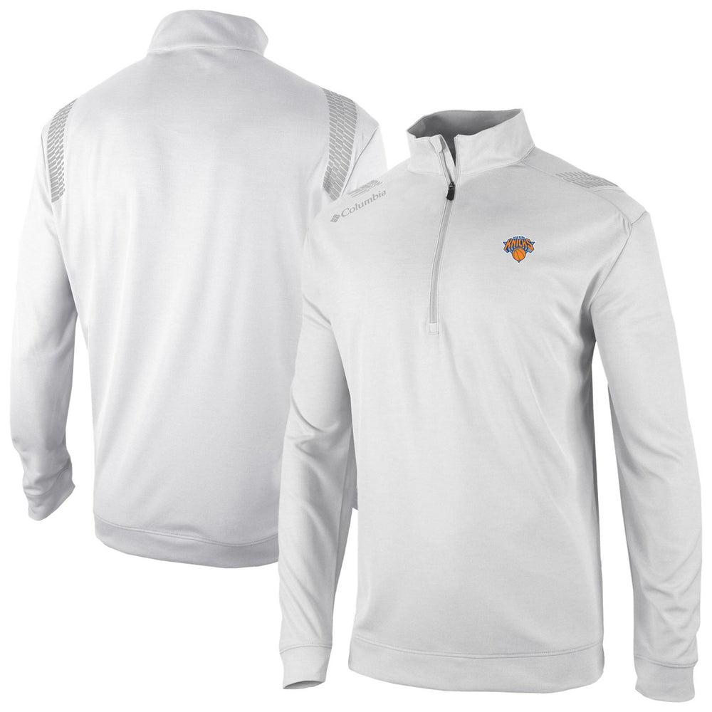 Columbia - New York Knicks Oakland Downs Omni-Wick Quarter-Zip Top - White