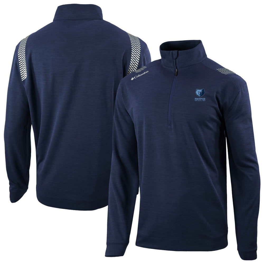 Columbia - Memphis Grizzlies Oakland Downs Omni-Wick Quarter-Zip Top - Navy