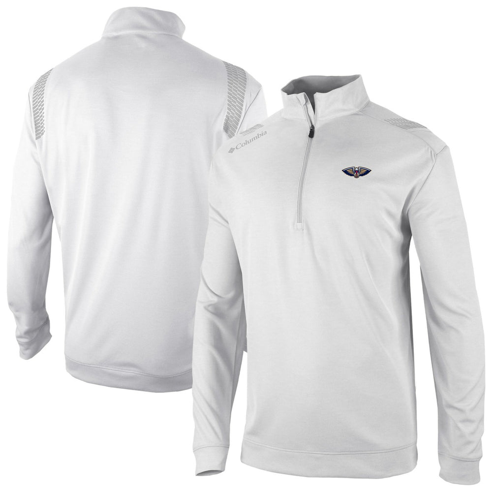 Columbia - New Orleans Pelicans Oakland Downs Omni-Wick Quarter-Zip Top - White