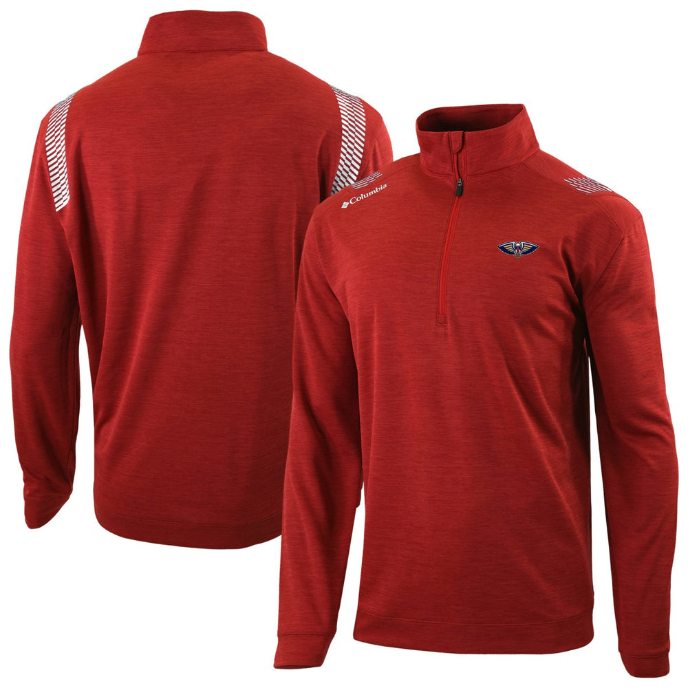 Columbia - New Orleans Pelicans Oakland Downs Omni-Wick Quarter-Zip Top - Red