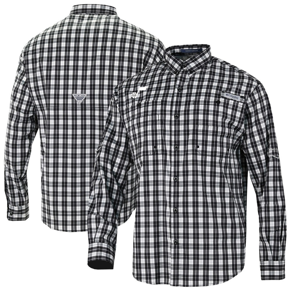 Columbia - Utah Jazz Super Tamiami Omni-Shade Long Sleeve Button-Down Shirt - Black