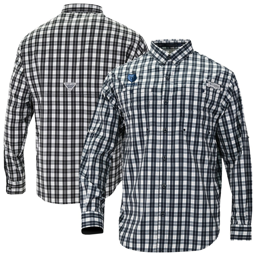 Columbia - Memphis Grizzlies Super Tamiami Omni-Shade Long Sleeve Button-Down Shirt - Navy