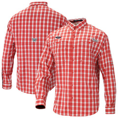 Columbia - New Orleans Pelicans Super Tamiami Omni-Shade Long Sleeve Button-Down Shirt - Red