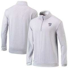 Columbia - Oklahoma City Thunder Omni-Wick Even Lie Quarter-Zip Top - Gray/White